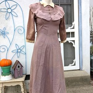 1940s Lavender Teen Dress